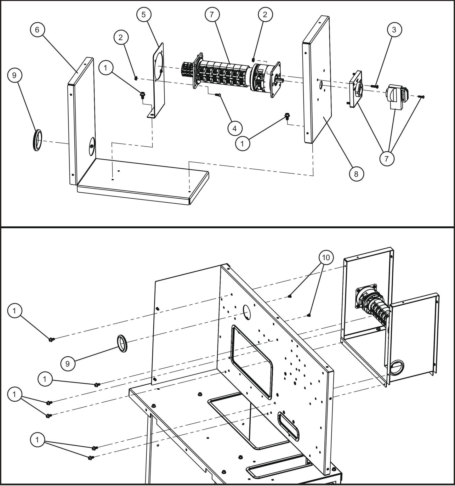 Voltage Selector Device Group Assembly Parts for MAXI-POWER 45 (MP45) (49-000001 and UP) by Allmand