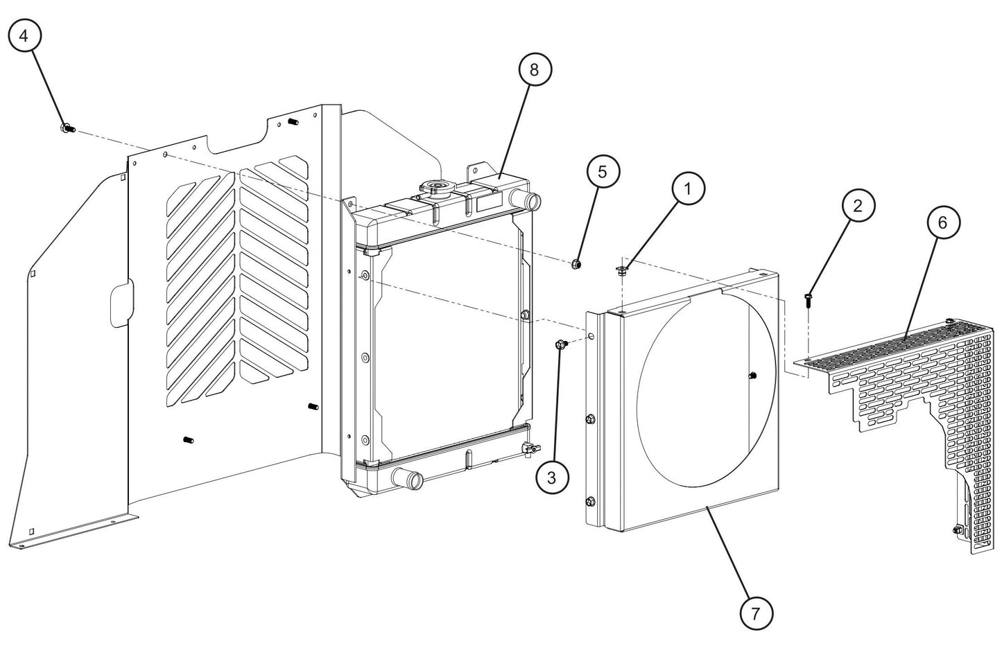 Kubota Engine Assembly Group (3 of 3) Parts for Maxi-Power 8XR Mobile Generator Parts By Allmand