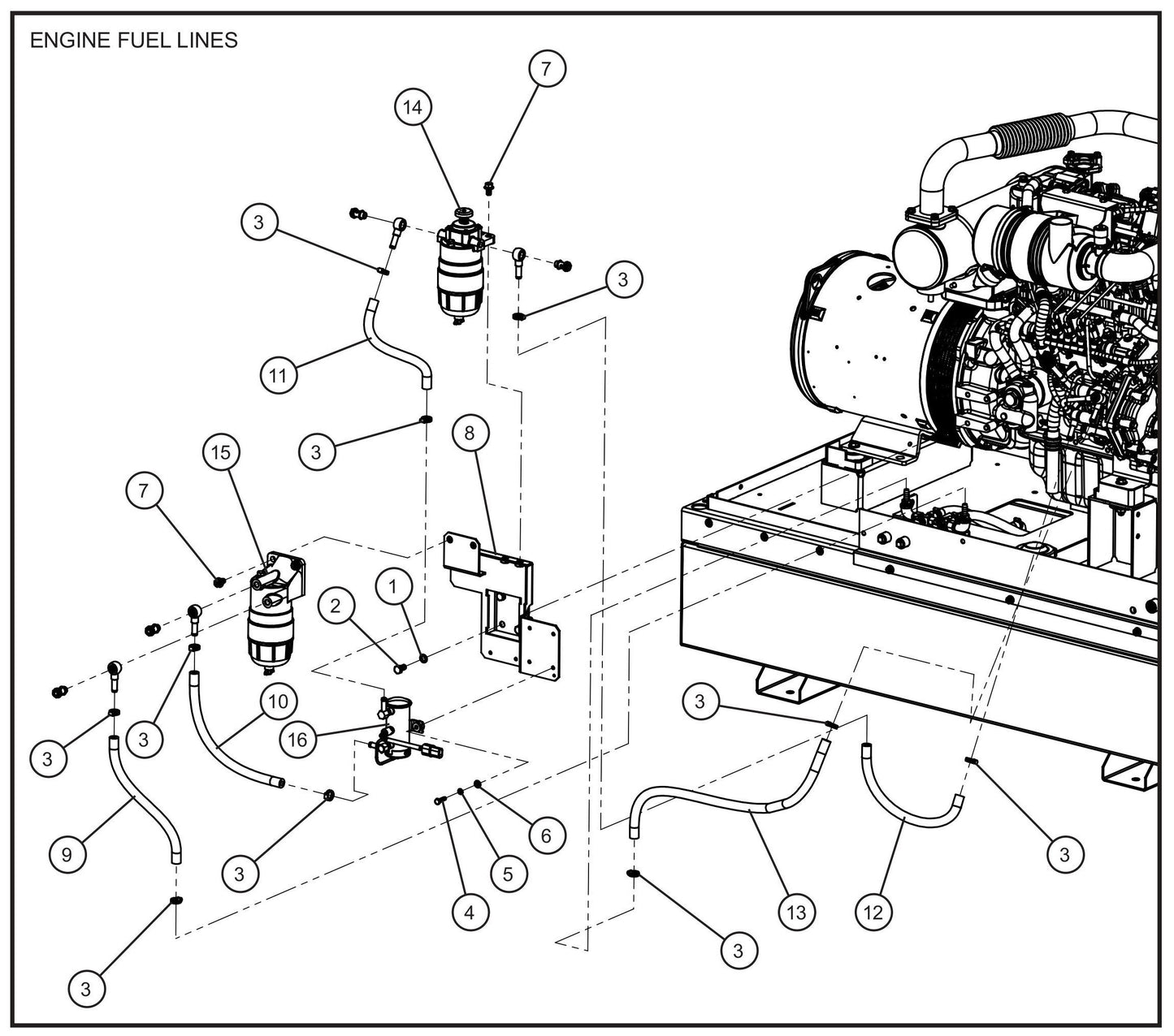 Isuzu 4LE2T Engine Assembly Group (3 of 3) Parts for MAXI-POWER 25 (48-000001 and UP) by Allmand