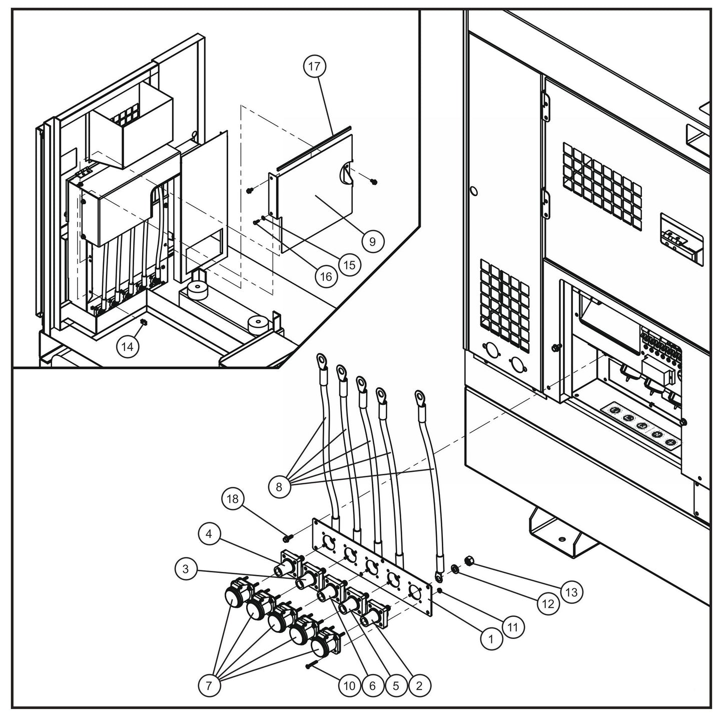 Cam Lock Group Assembly Parts for MAXI-POWER 40 (22-000001 and UP) by Allmand