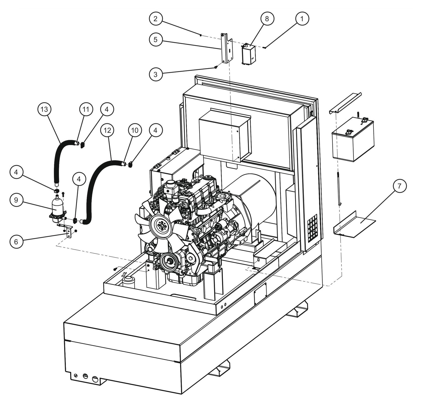 Arctic Package (1 of 2) Assembly Parts for MAXI-POWER 40 (22-000001 and UP) by Allmand