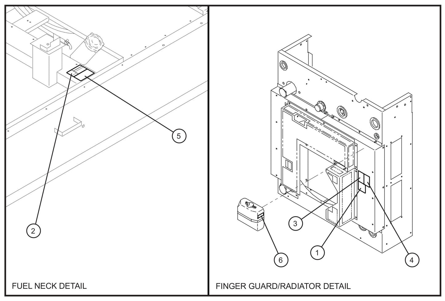 Trailer Interior Decals Assembly Parts for MAXI-POWER 65 (T4F) (24-000500 and UP) by Allmand