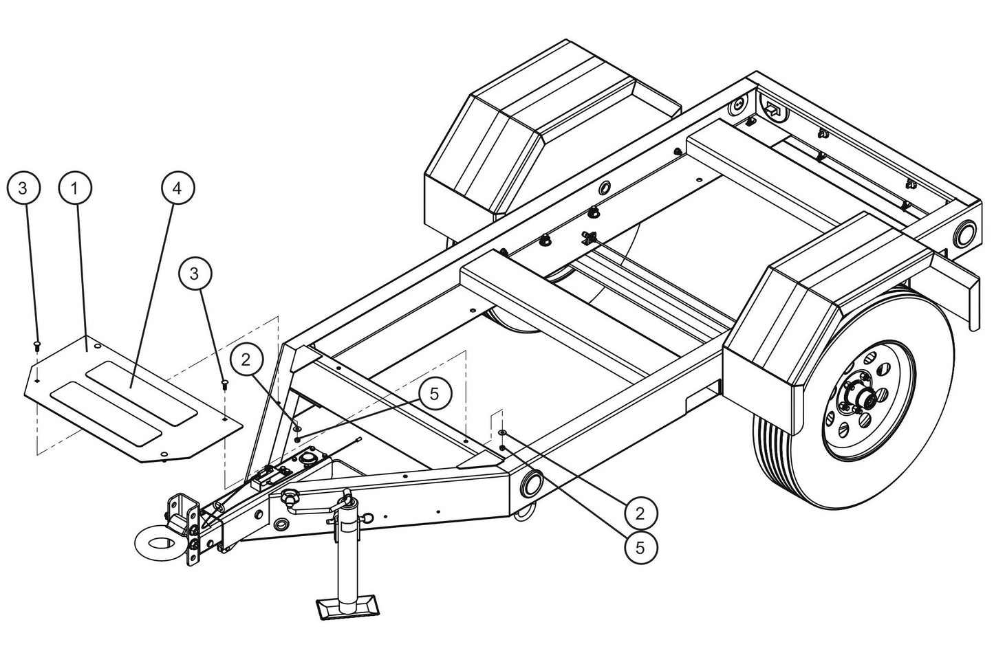 Step Plate Assembly Parts for MAXI-POWER 25 (MP25) (T4F DSE CONTROLLER), (21-000001 and UP) by Allmand