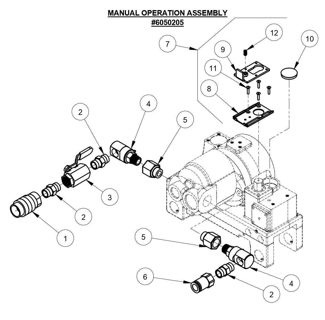 CC1600 Manual Opretion Assembly