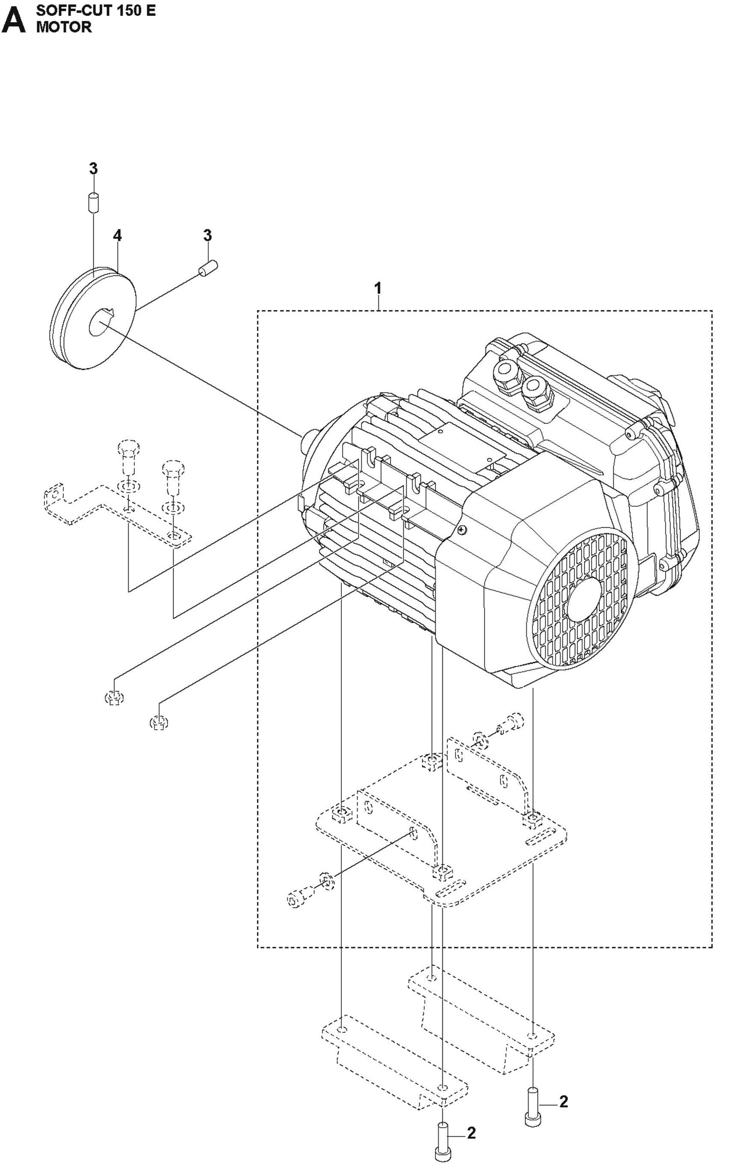 Motor Parts For Soff Cut 150 E by Husqvarna