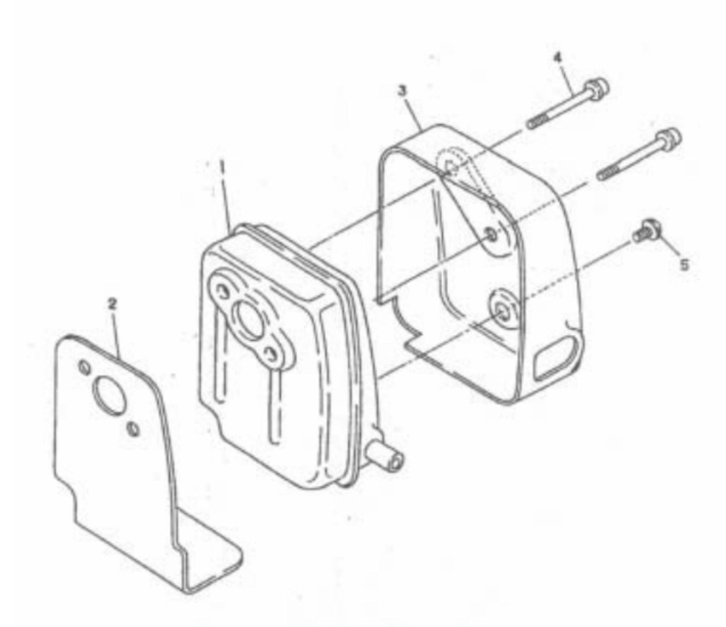 Muffler Parts For EZ Vibe Concrete Vibrator Motors By Wyco