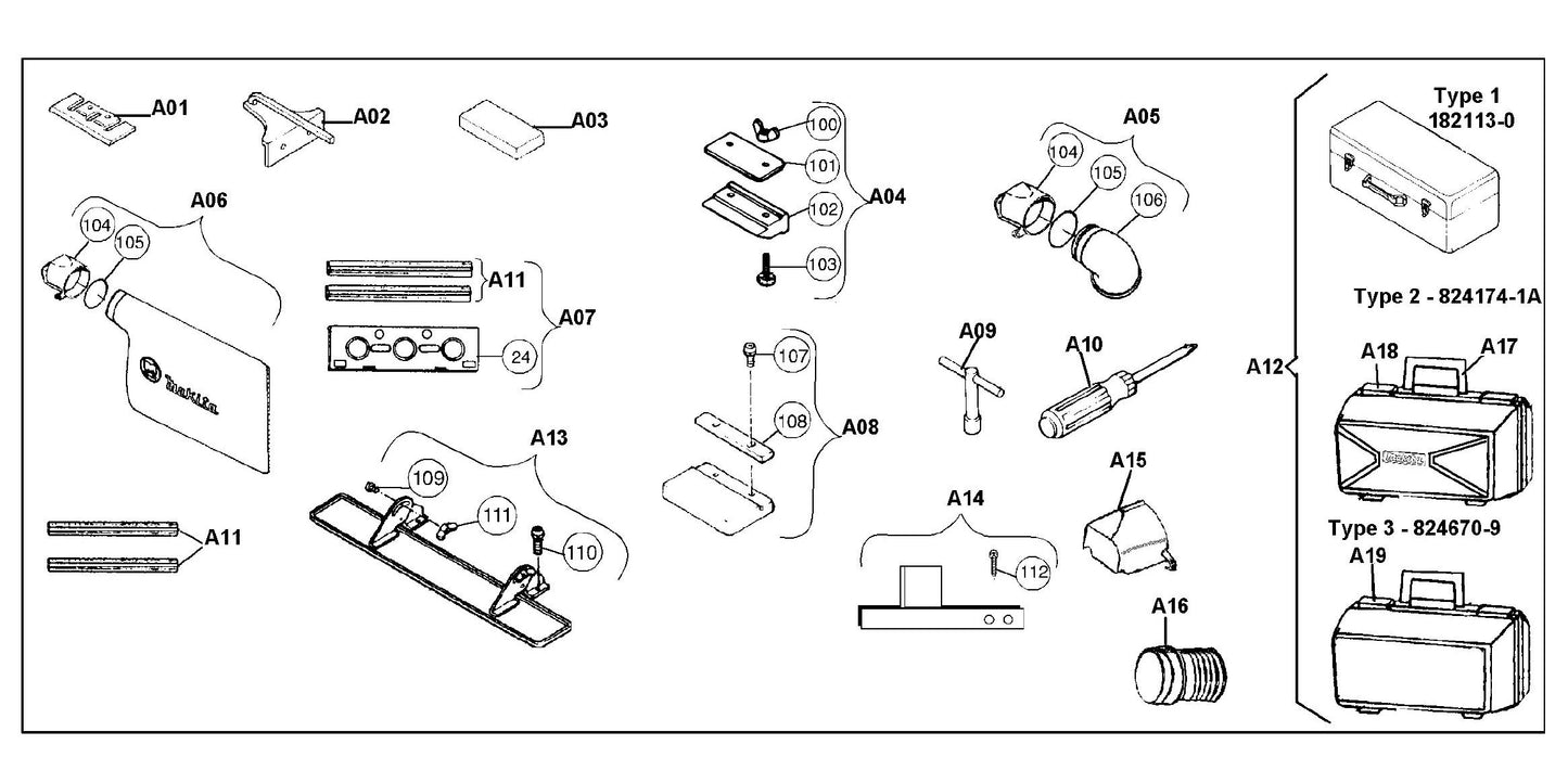 N1923B Accessories Assembly Parts