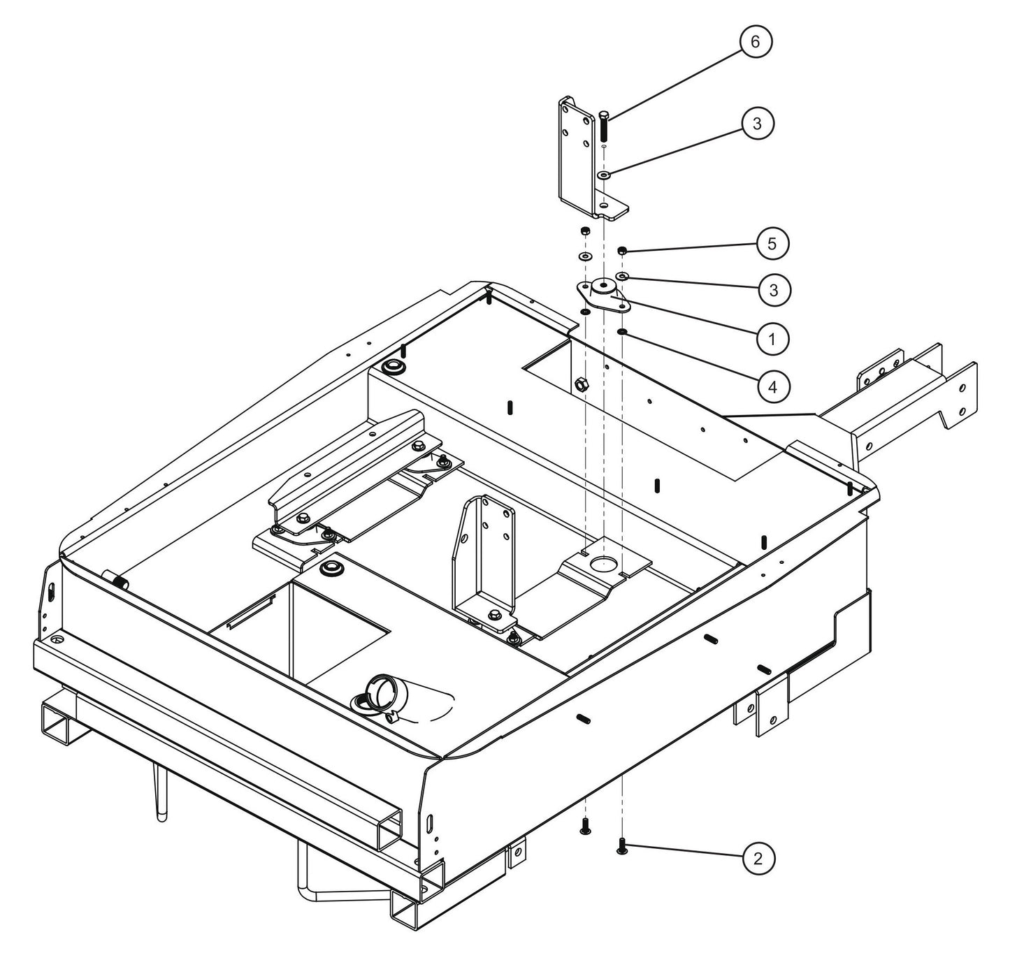Engine Threaded Isolator Mounts Assembly Parts for Night Light NL5000 (0001NL500016 TO 9999NL500016) by Allmand