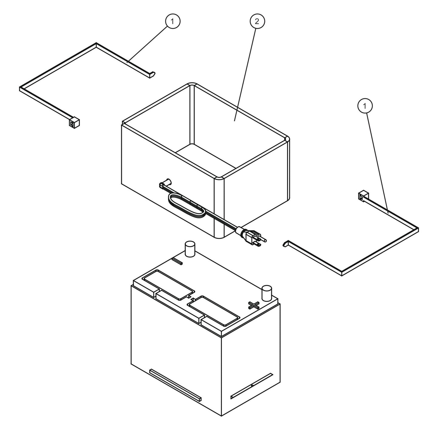 Battery Blanket Assembly Parts for Night Light NL5000 (0001NL500016 TO 9999NL500016) by Allmand