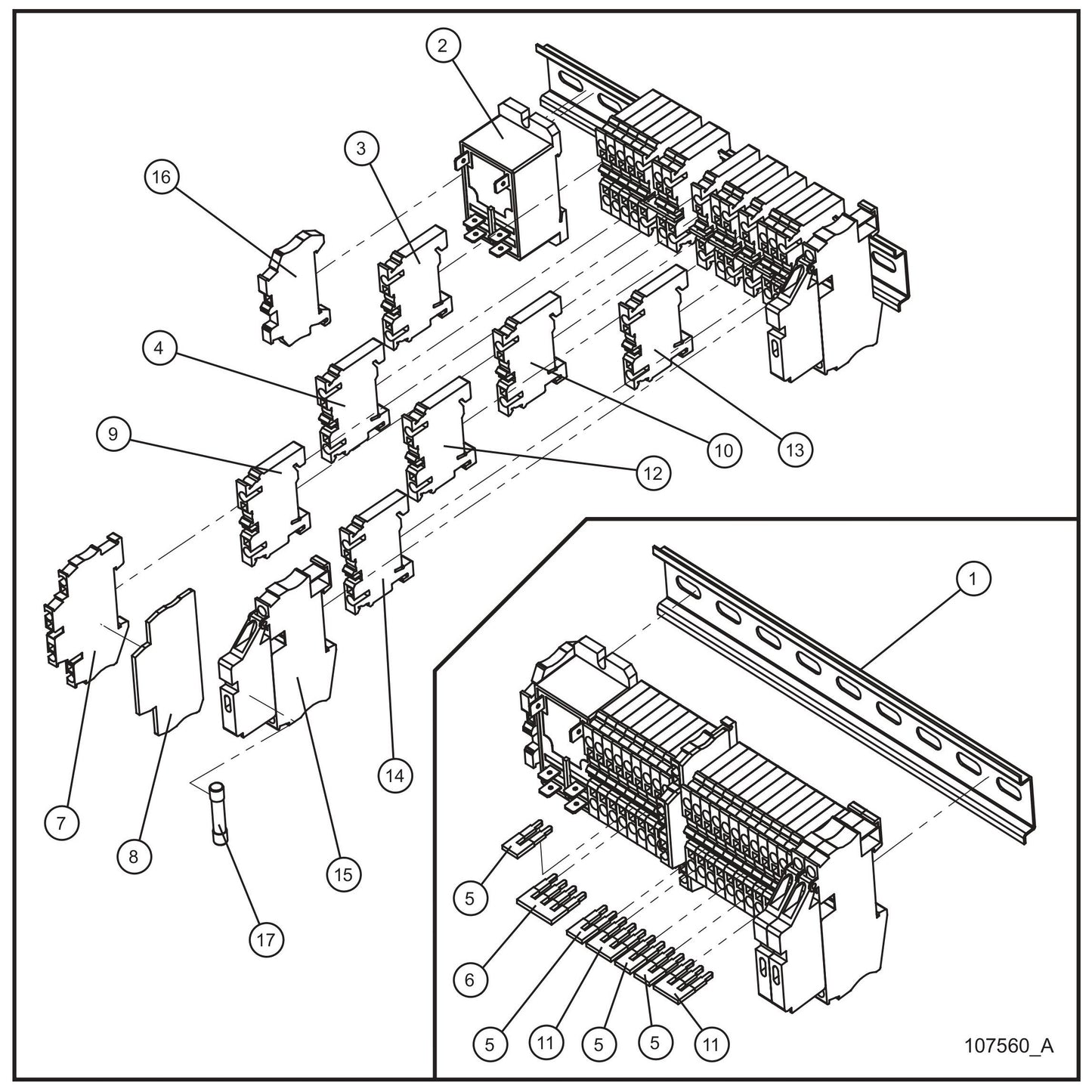 Component Box w/ Twistlock (2 of 2) Assembly Parts for Night Light NL5000 (0001NL500016 TO 9999NL500016) by Allmand