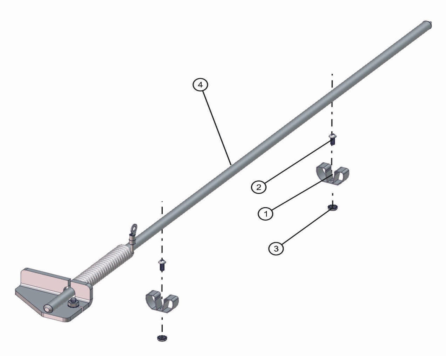 Ground Rod Assembly Parts for Night-Lite Pro Laydown (0001PRO02 TO 9999PRO11) by Allmand