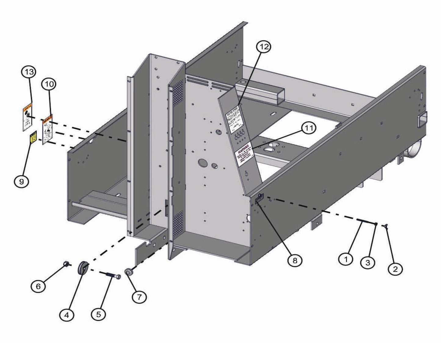 50Hz Frame Assembly Parts for LD-Series 50 & 60Hz Night Light Pro II by Allmand