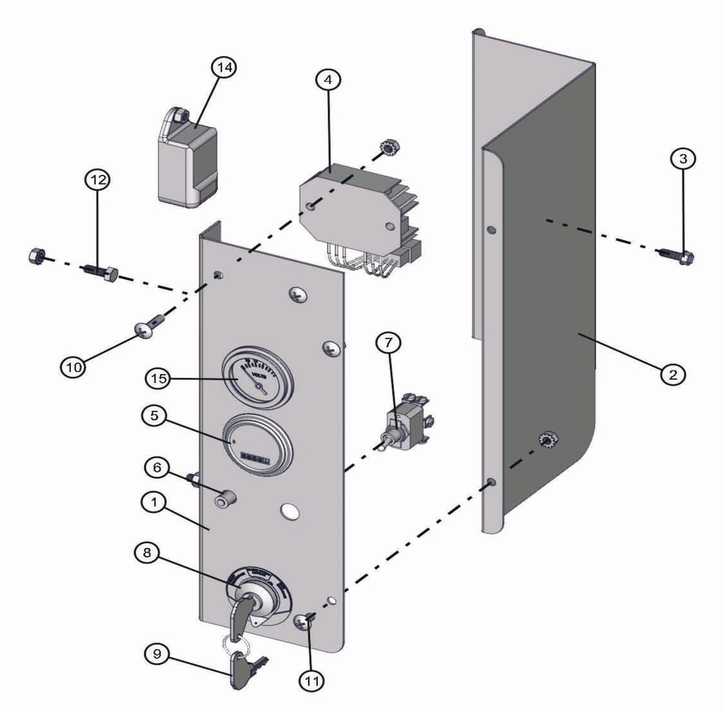 Cat Control Panel Electric Winch Assembly Parts for LD-Series 50 & 60Hz Night Light Pro II by Allmand