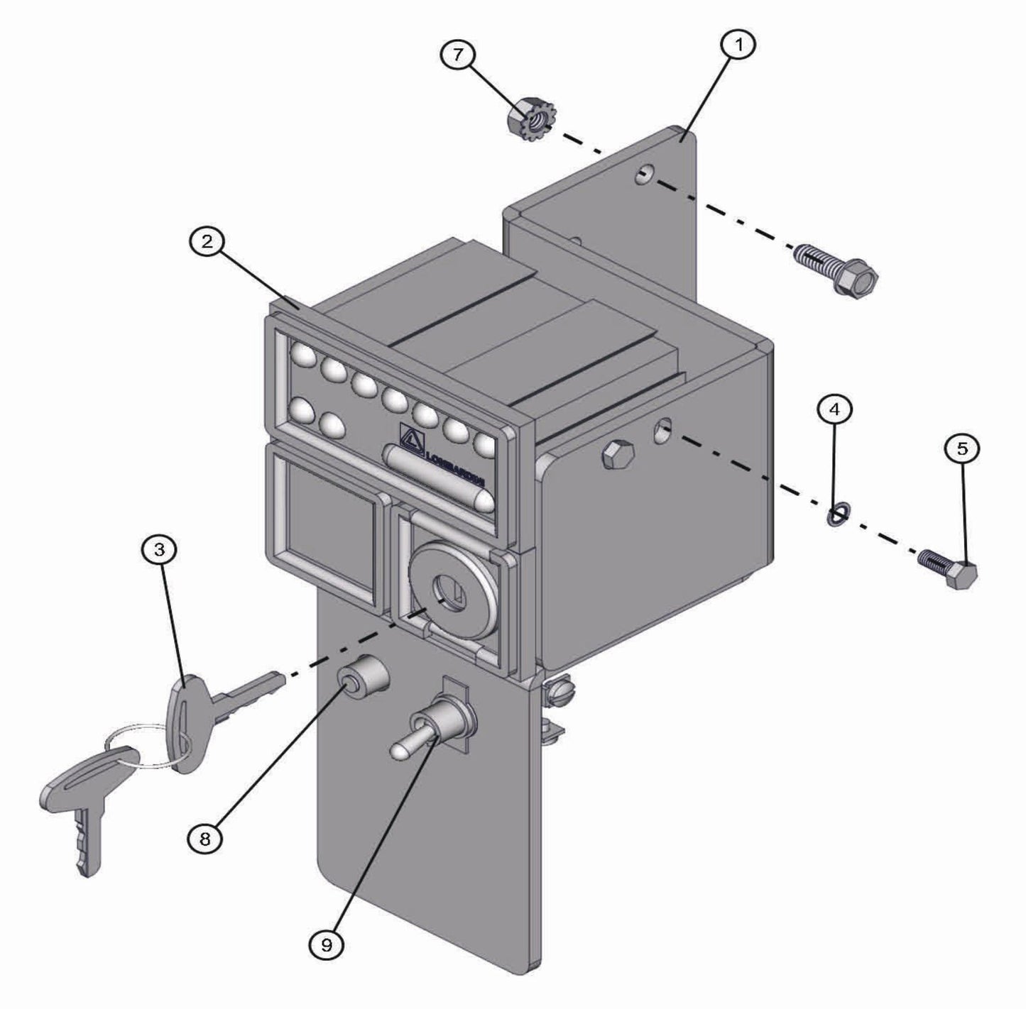 Kohler Control Panel Assembly Parts for LD-Series 50 & 60Hz Night Light Pro II by Allmand