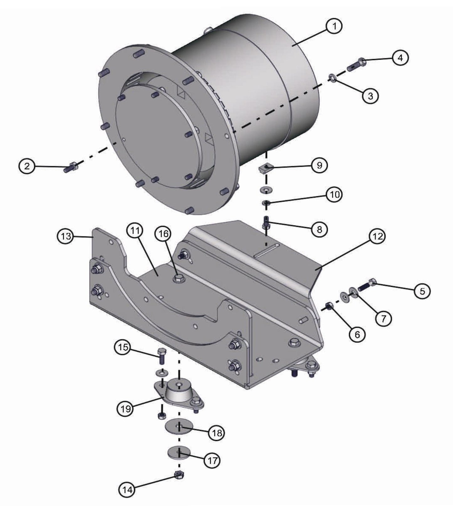 MECC ALTE Generator Assembly Parts for LD-Series 50 & 60Hz Night Light Pro II by Allmand