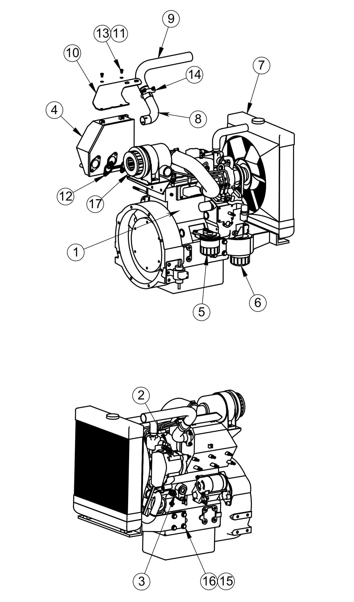 Kubota Engine Assembly Parts for V-Series Night-Light Pro CE (0001PROV08CE TO 9999PROV11CE) by Allmand