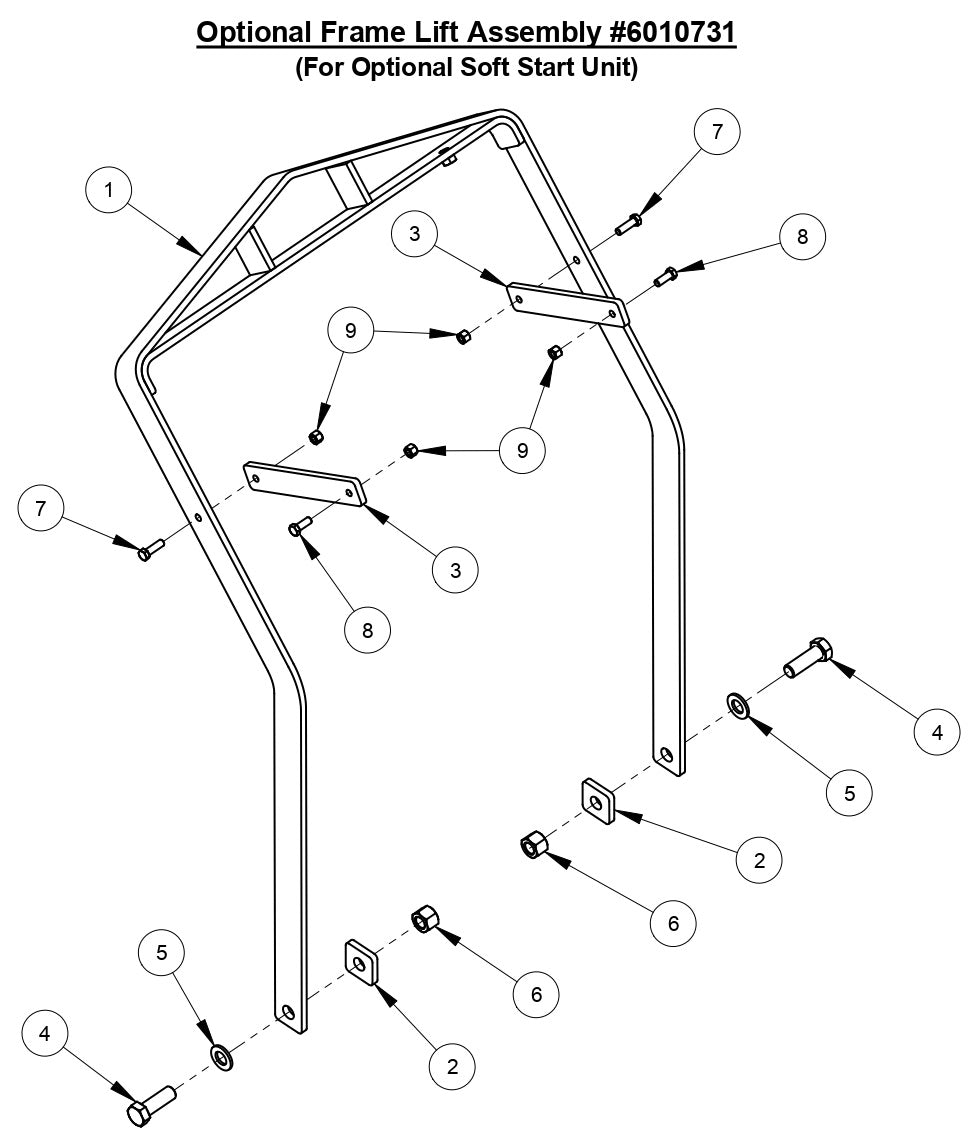 CC6540E Optional Frame Lift Assembly