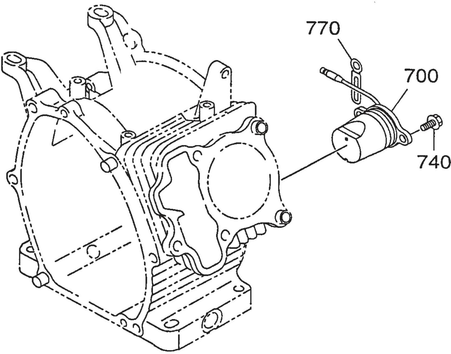 QP4TE ROBIN EX270D50220 Engine Oil Sensor Assembly Parts By Multiquip