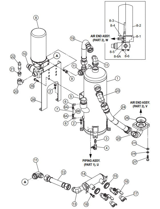 Oil Chamber Assembly Parts-DIS100SSK4F KUBOTA D1005-E4B DIESEL ENGINE
