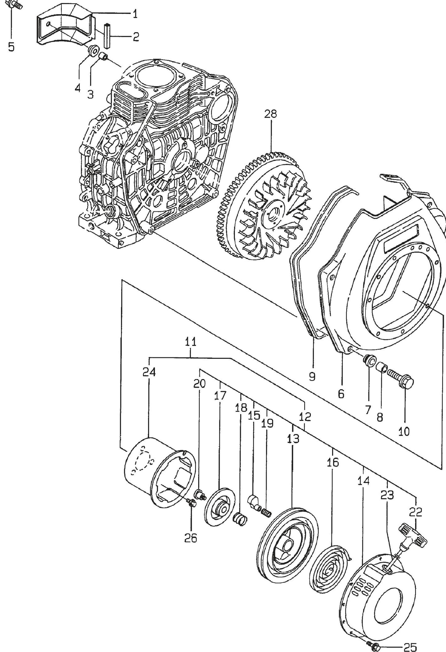 MVH402DSB YANMAR L100EE-DEVMK1 Cooling And Starting Device Assembly Parts