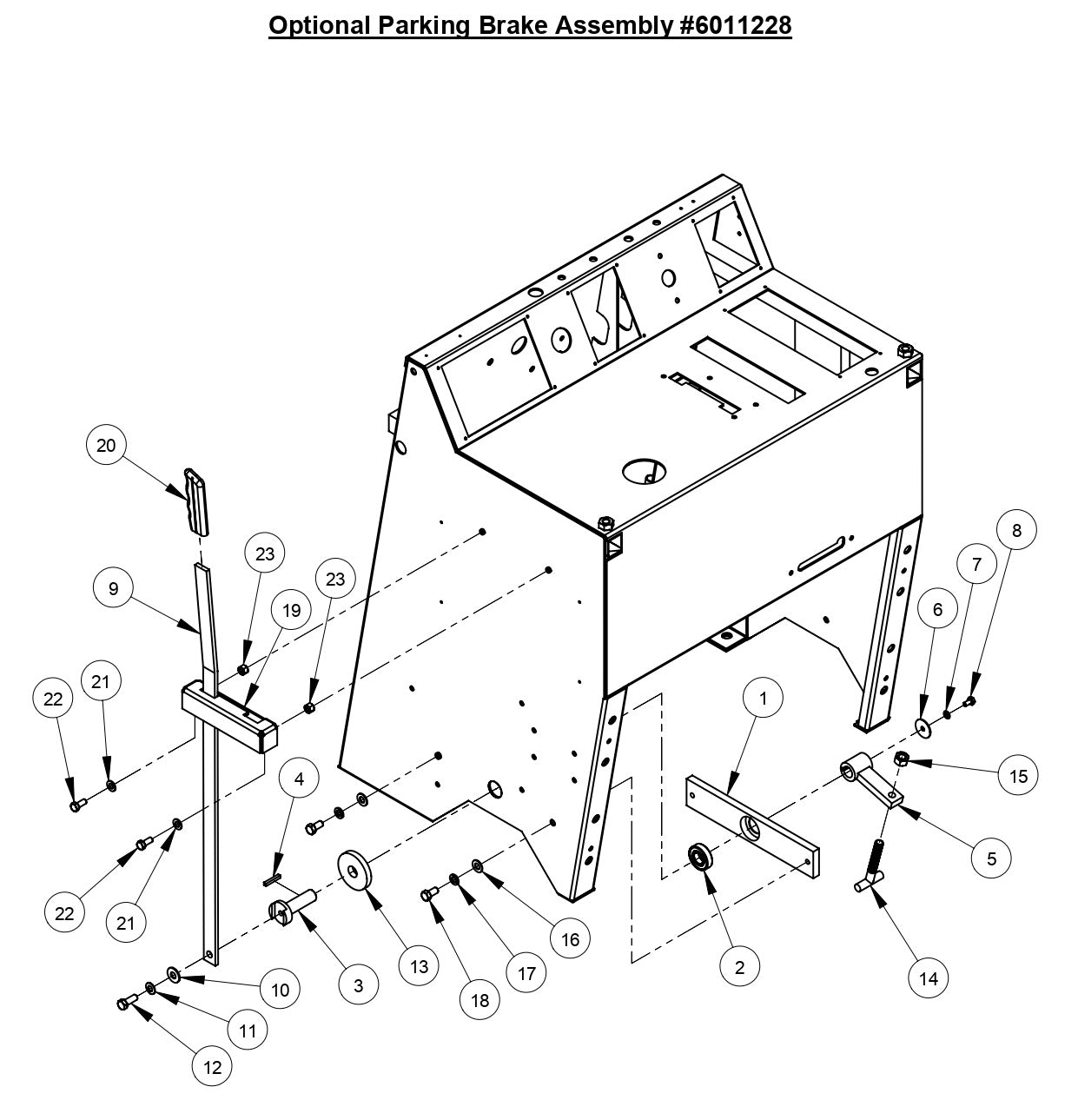 CC6540E Optional Parking Brake Assembly