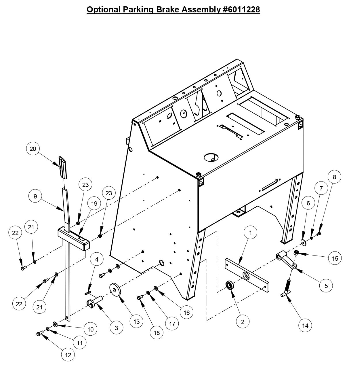 CC3500J Parking Brake Assembly