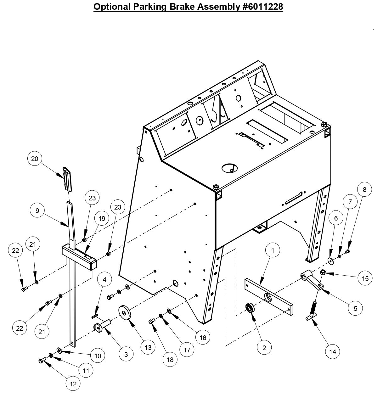 CC3535 Parking Brake Assembly