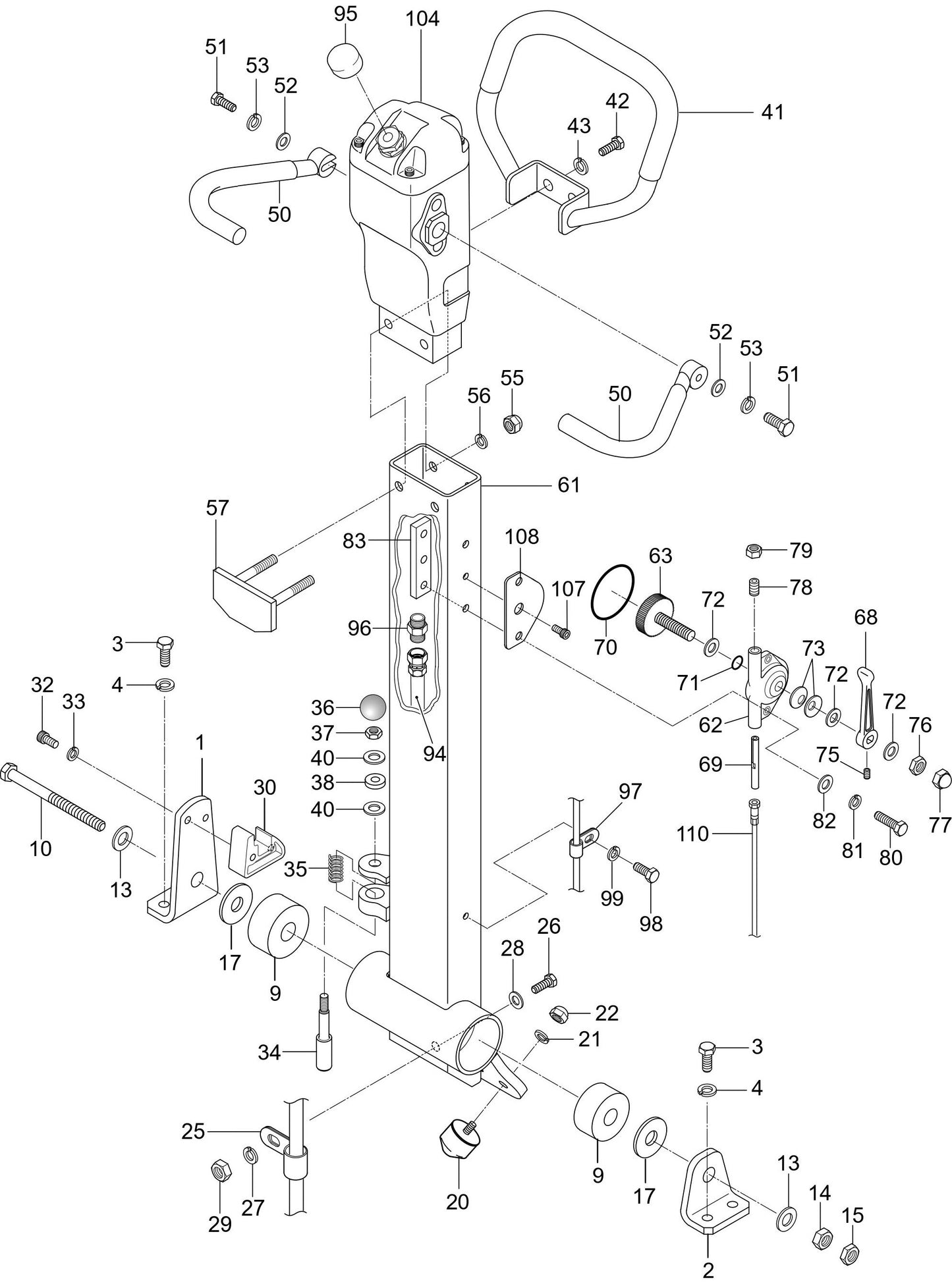 MVH128GH Operation Assembly Parts