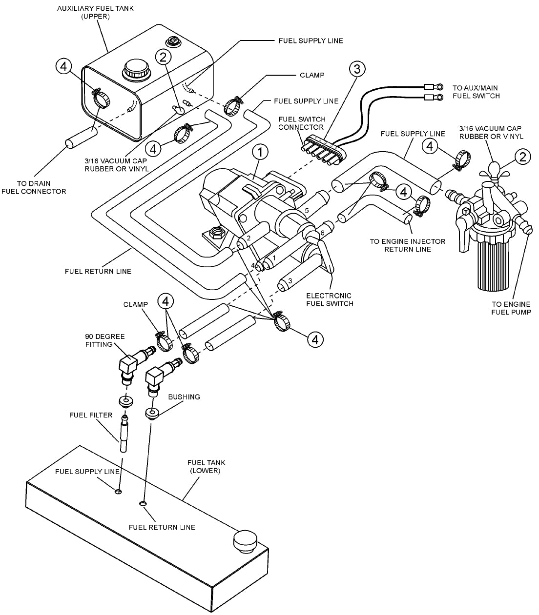 Optional Electric Fuel Switch Assembly Parts for MLT Light Towers by Multiquip