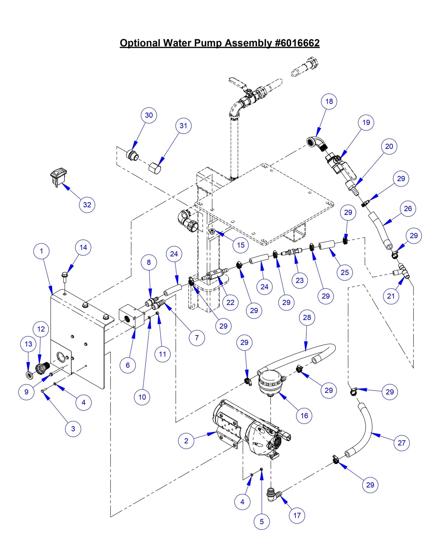 CC8574DD Optional Water Pump Assembly