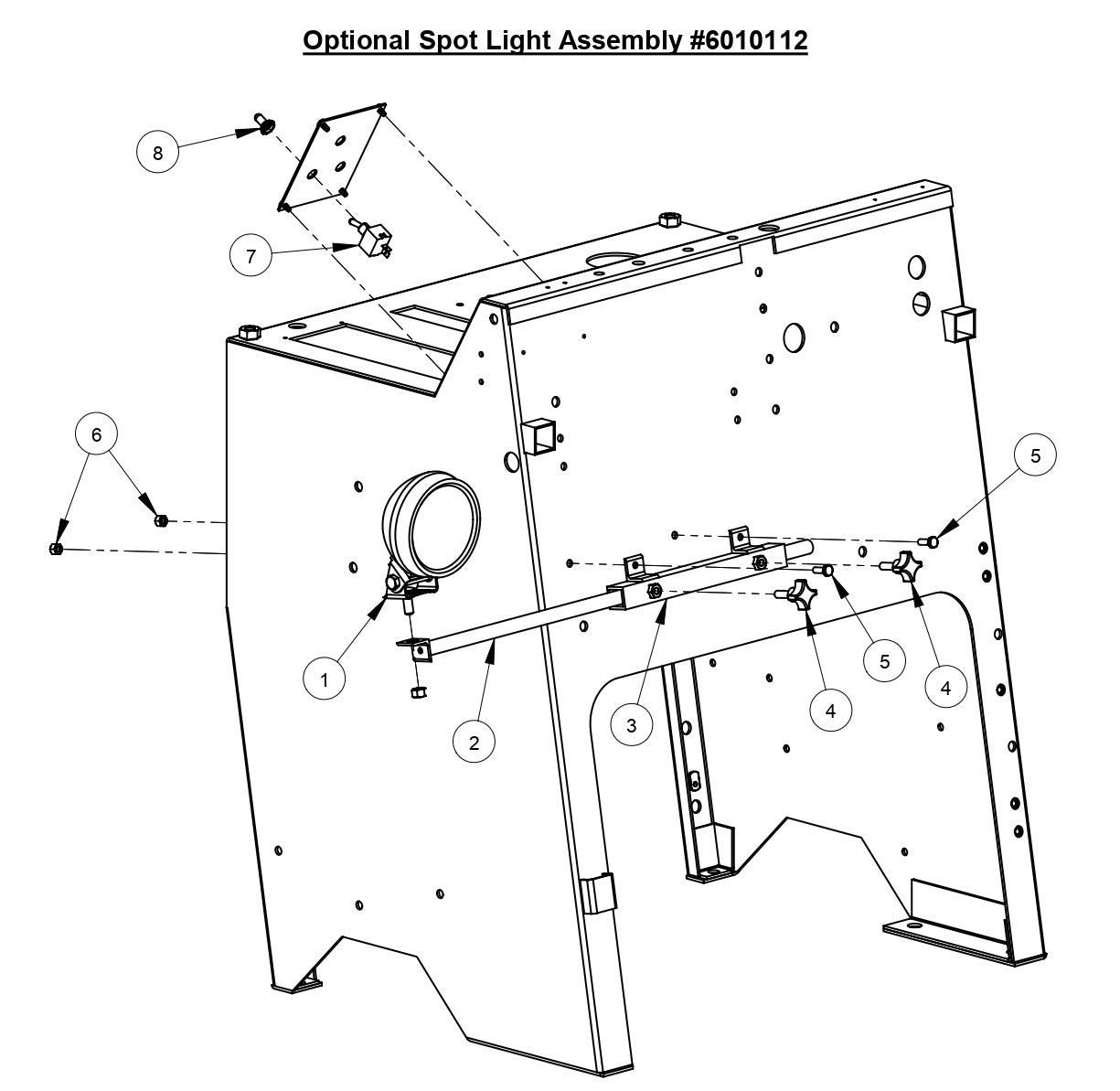 CC6540E Optional Spot Light Assembly