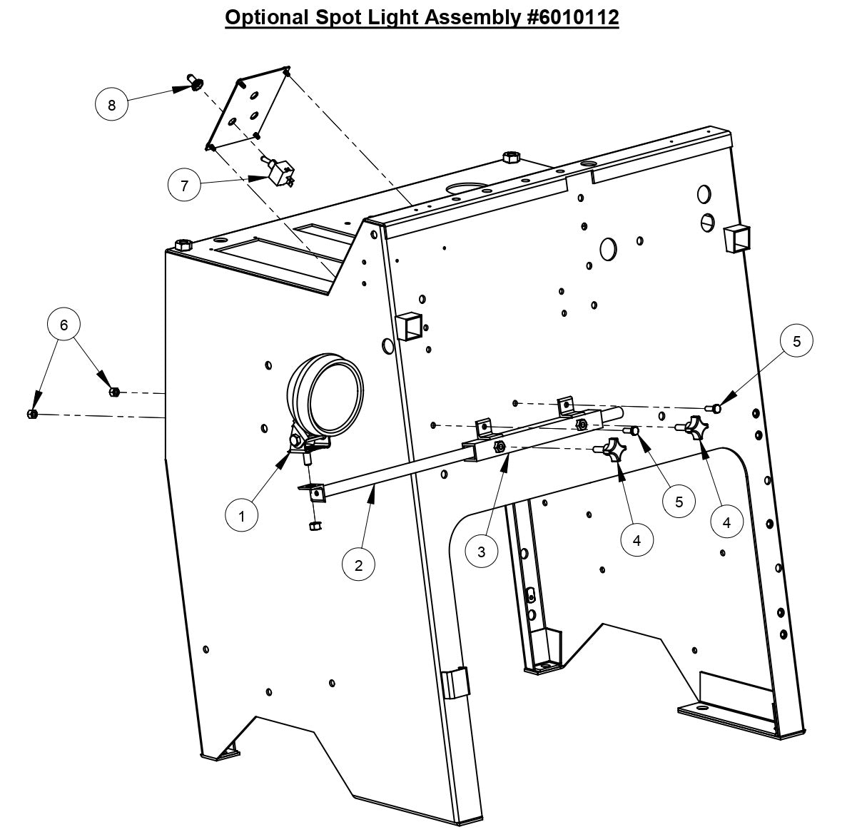 CC3535 Spot Light Assembly