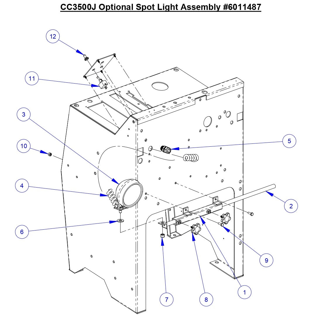 CC3500J Spot Light Assembly