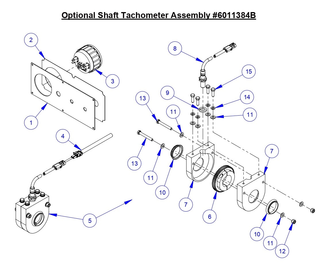 CC3538 JK Shaft Techometer Assembly