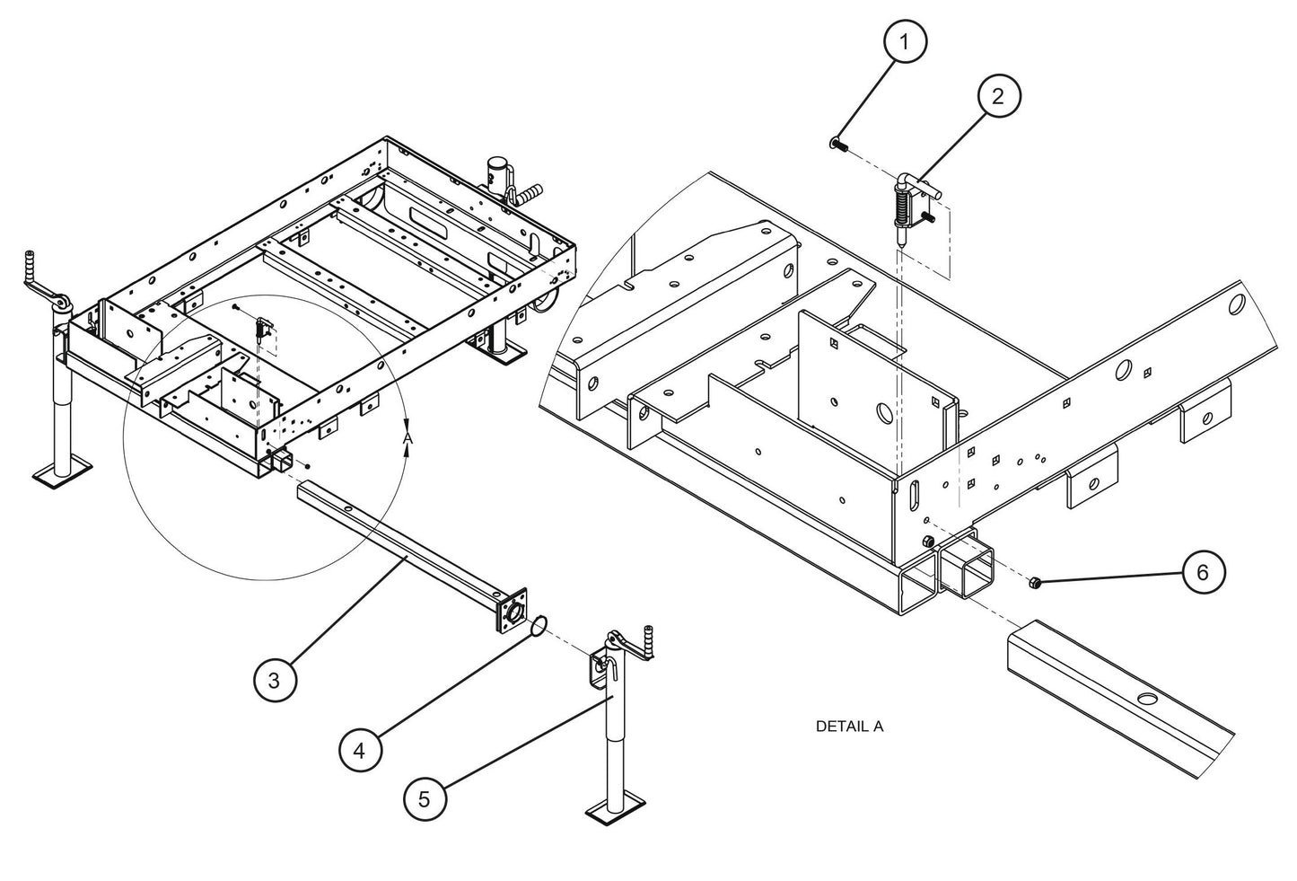 CE V-Series Night Lite Pro II Outriggers and Jacks (1 of 2) Parts By Allmand