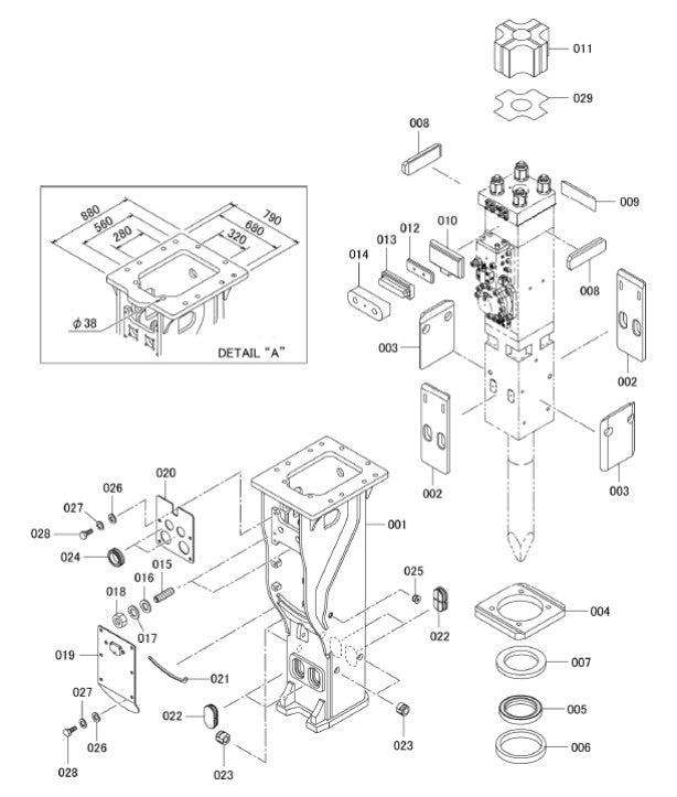 SV-Box (Screw Type Adjuster) Parts for Fx800QtV