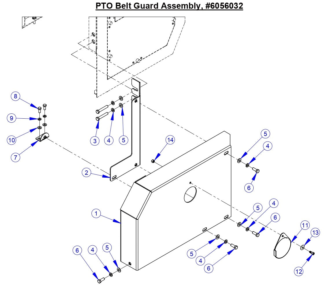 CC5555GK PTO Belt Guard Assembly