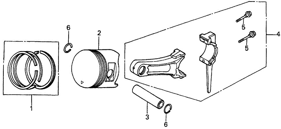 Piston Assembly Parts For MRH800GS HONDA GX390 Series Engine Vibratory Rollers By Multiquip