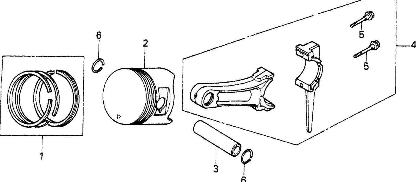 MVH402GHB HONDA GX390K1SMX2 Piston Assembly Parts