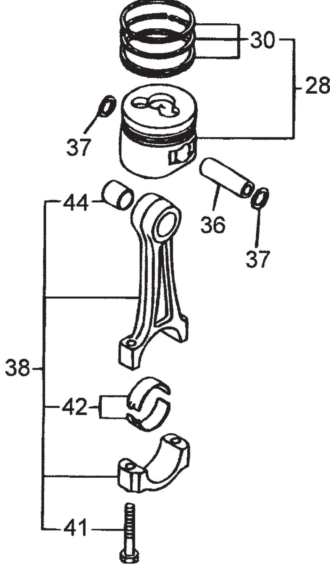 MVC98D2 Piston Assembly Parts