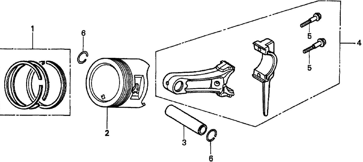 SP1G HONDA GX200UT2QXC9 Piston Assembly Parts