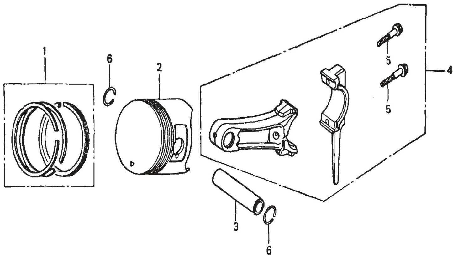 MVH120VGH GX160U1SMX4 Engine Piston Assembly Parts