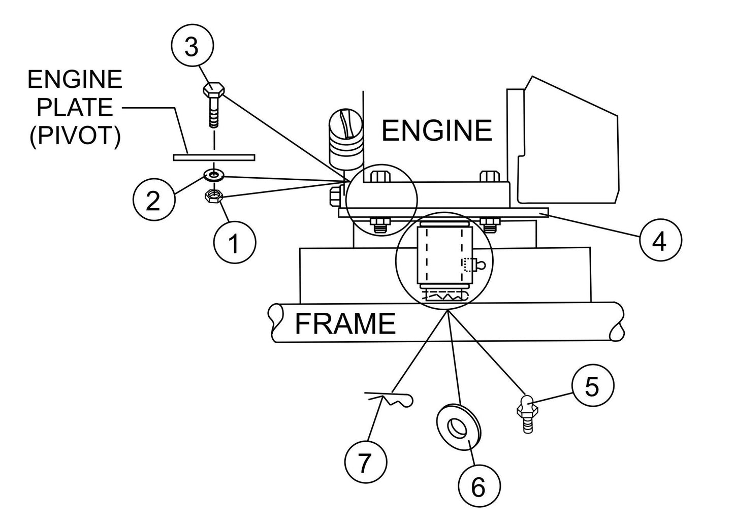 G55H Pivot Assembly Parts By Multiquip