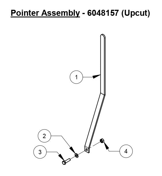 CC1300 XL Pointer Assembly (Up cut)