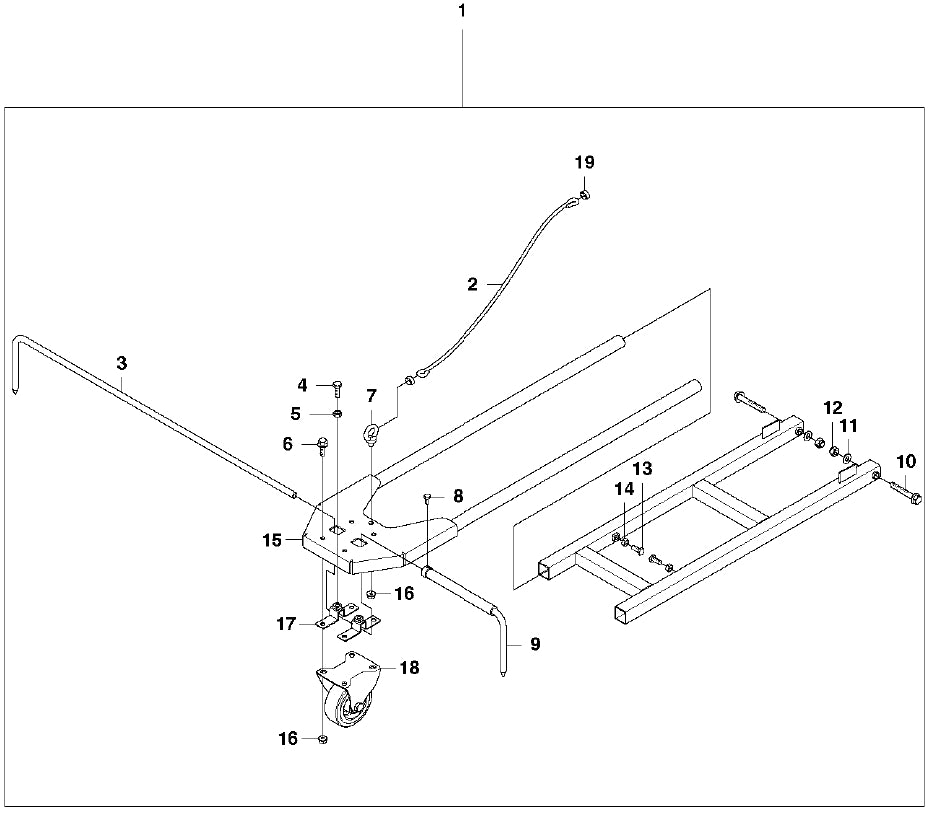 FS3500 Pointer Front Assembly Parts by Husqvarna
