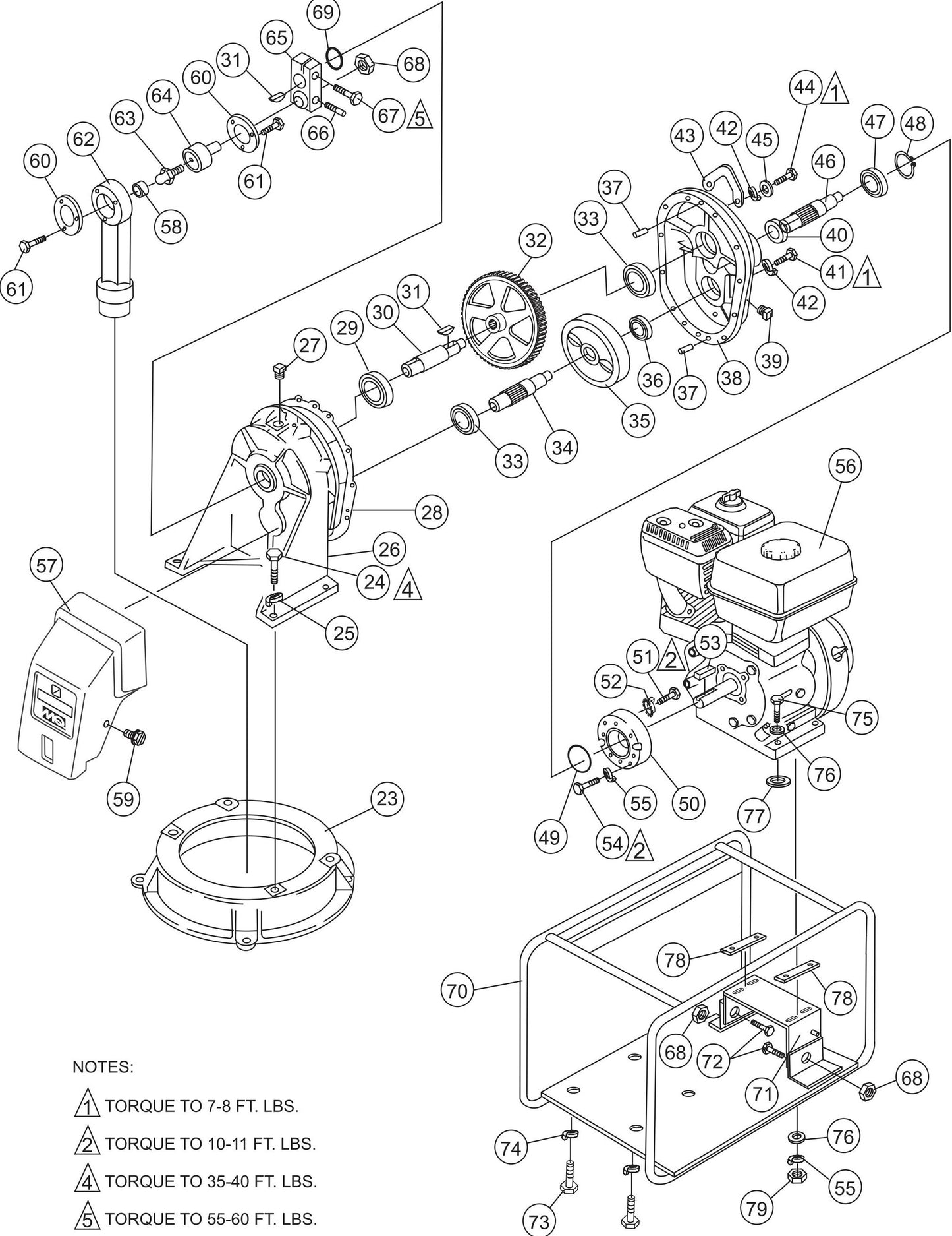 MQ MQD306H Pump Assembly Parts By Multiquip