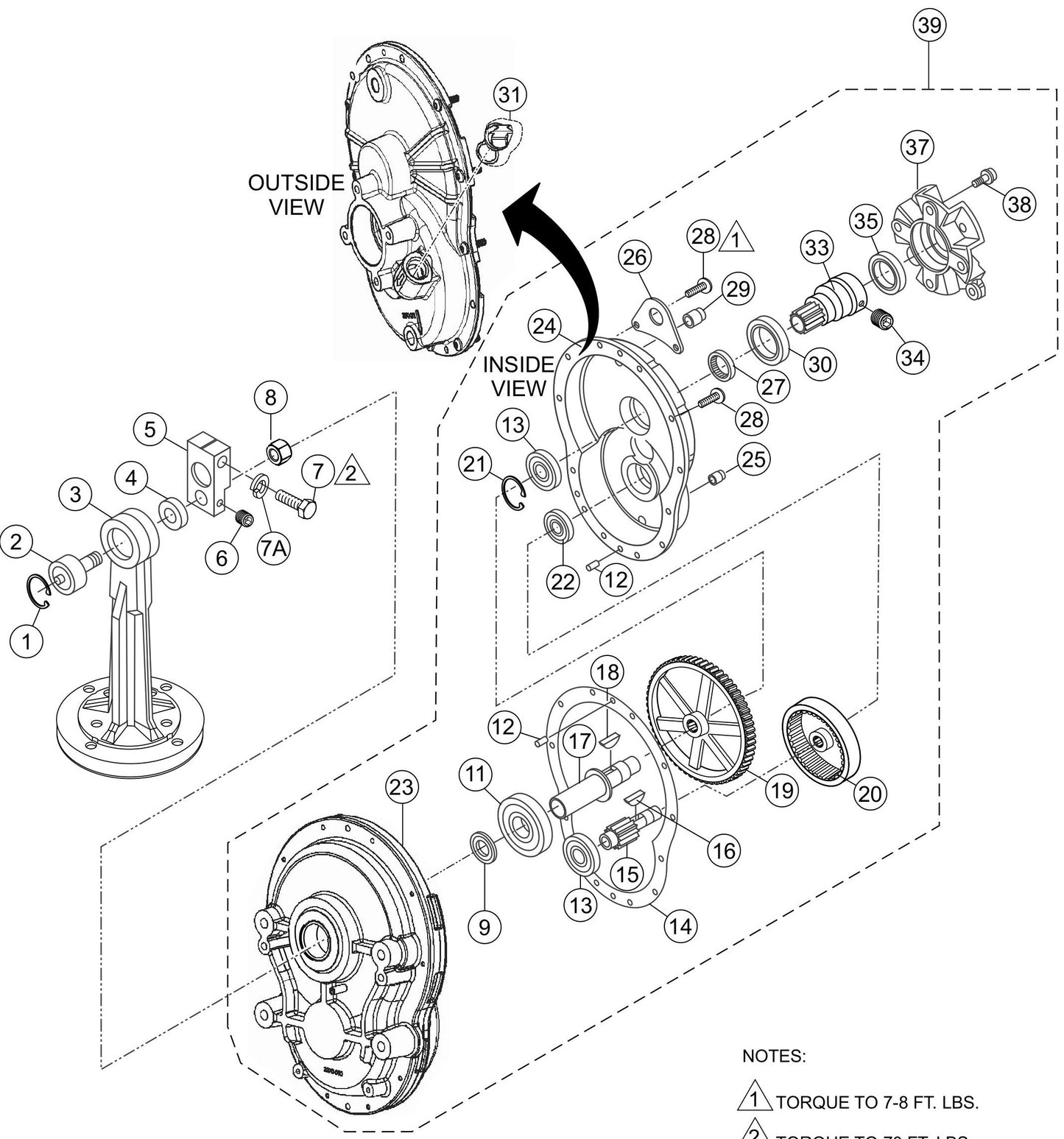 MQ MQD2HA / MQD3HA Pump Assembly Parts
