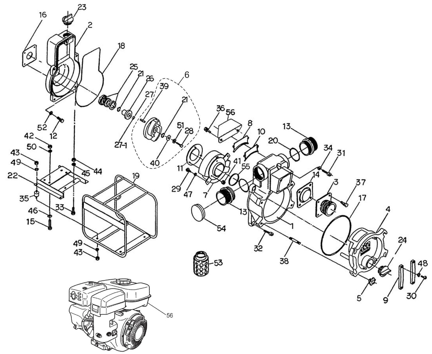 QP2TE Pump Assembly Parts By Multiquipq