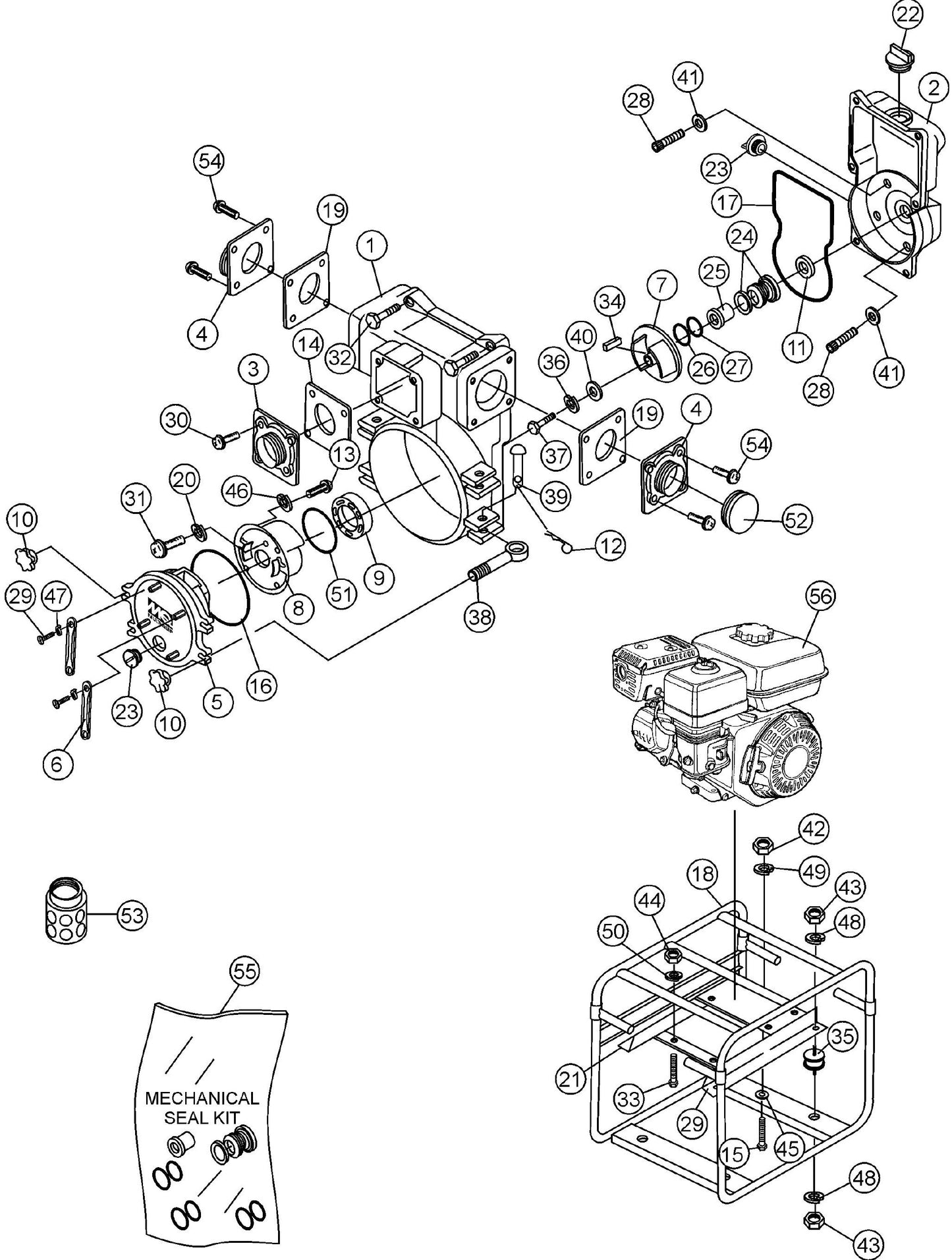 QP4TH Pump Assembly By Multiquip