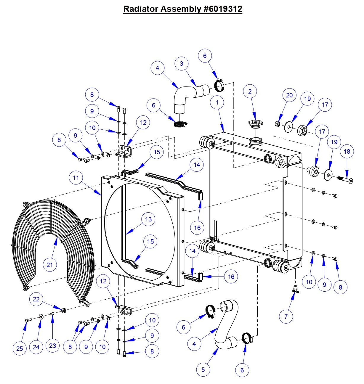 CC6561 Radiator Assembly
